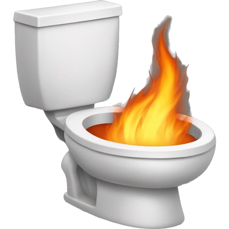 Dracaufeu au toilette  emoji