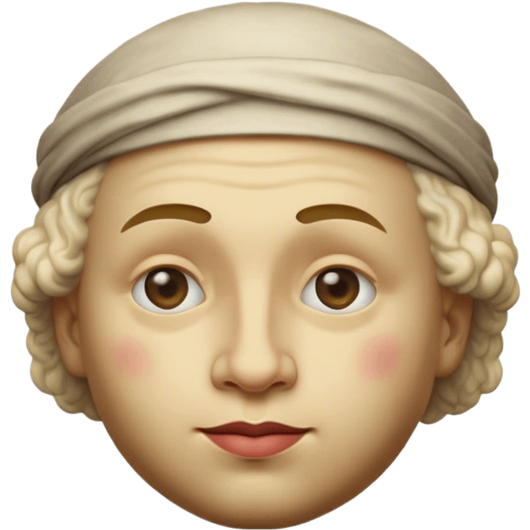 Cinematic Realistic Rembrandt Pop Culture Emoji, depicted with dramatic chiaroscuro reminiscent of the master, rendered with lifelike detail and moody historic lighting. emoji