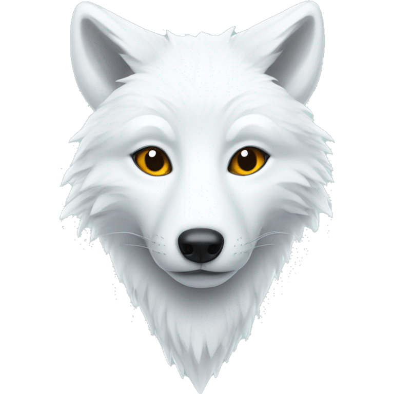 white fox with ice on forehead emoji