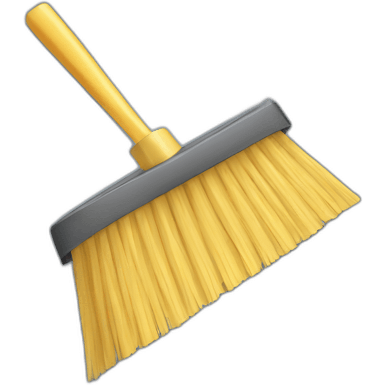 hand broom and dustpan emoji