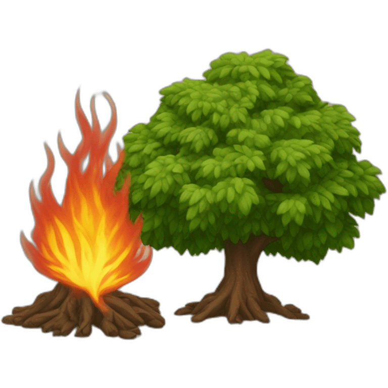 burning bush emoji