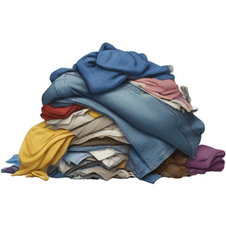 messy pile of clothes emoji