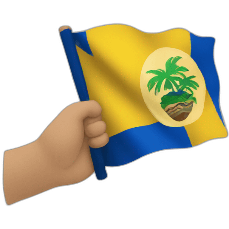 The salvador-flag-in-my-hand emoji