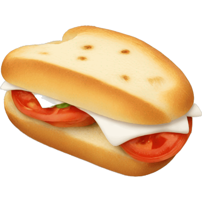 Panino with tomato and mozzarella  emoji