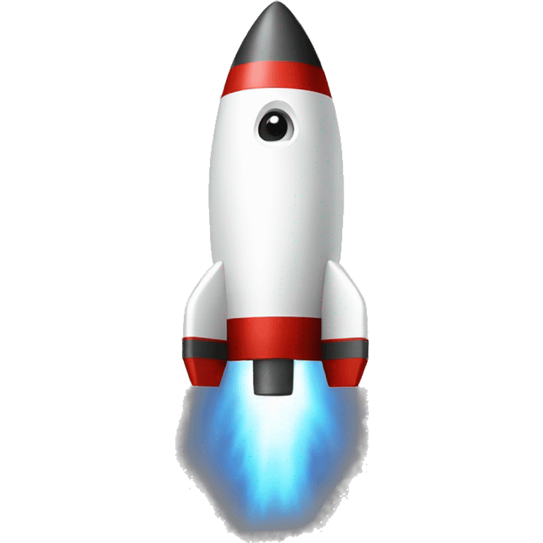 a rocket with a black guy emoji