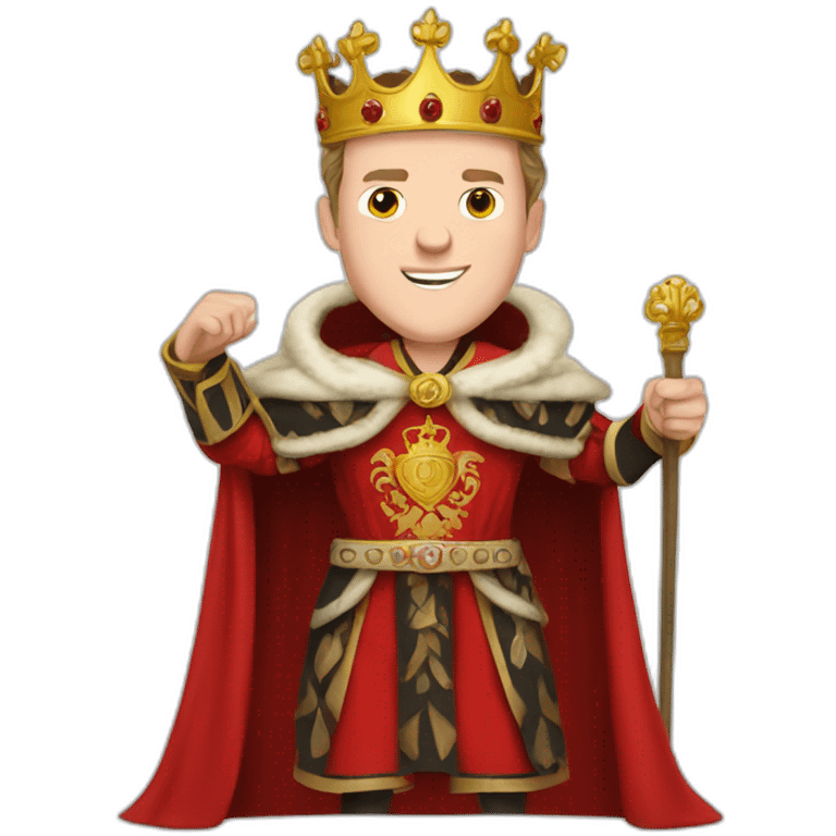 Jonathan Toews as a king with a royal robe on emoji