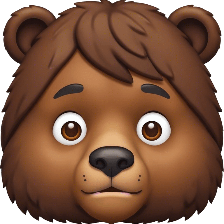 black man fused with a bear  emoji