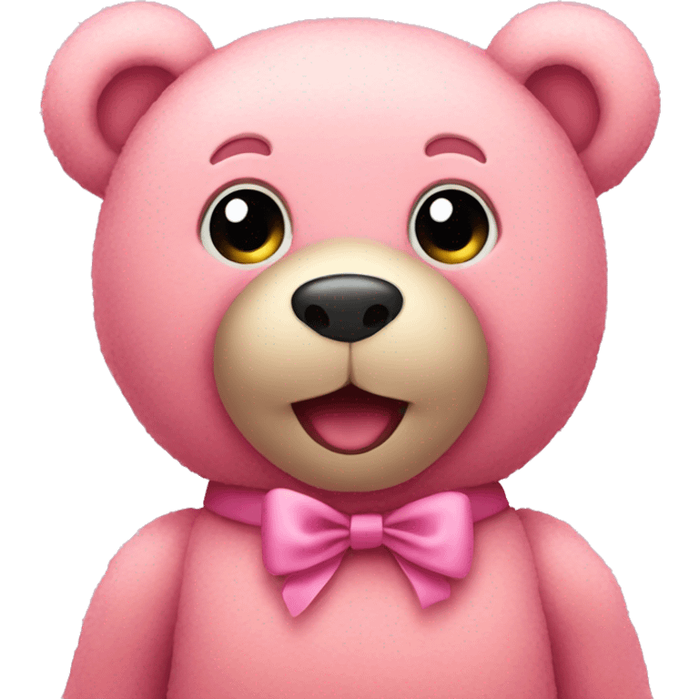 Pink teddy bear emoji