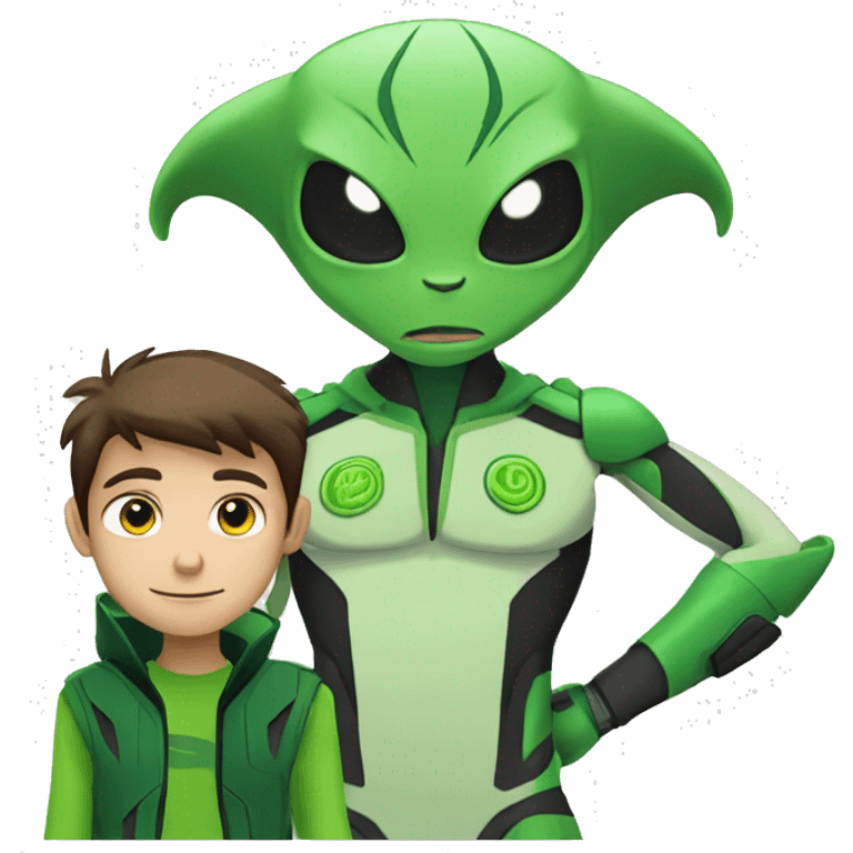 ben 10 with alien emoji