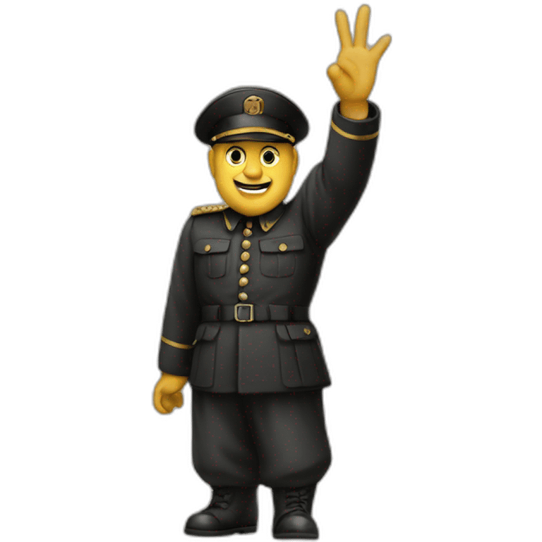 Mussolini waving emoji