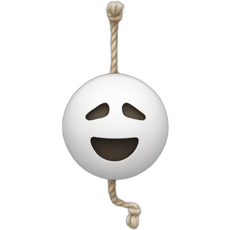 hanging by a thread emoji