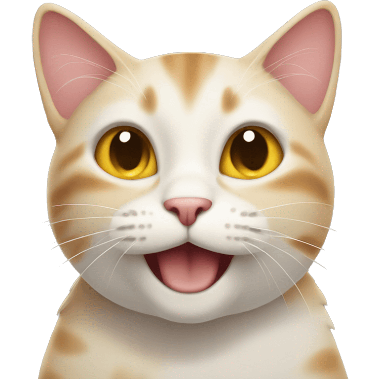 Cat with smile  emoji