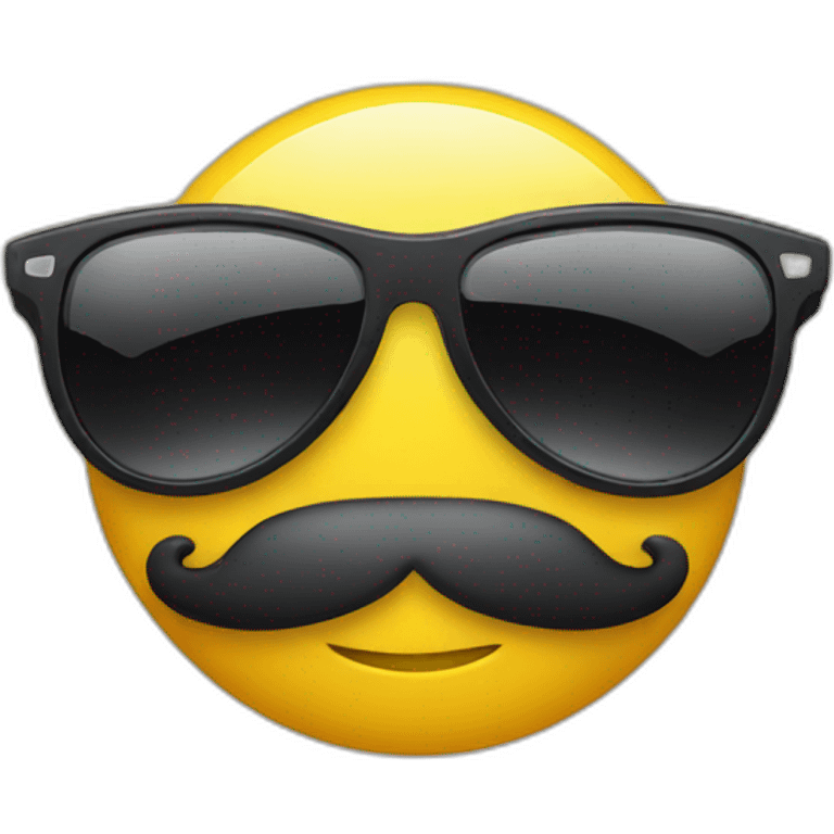 Car wearing sunglasses emoji