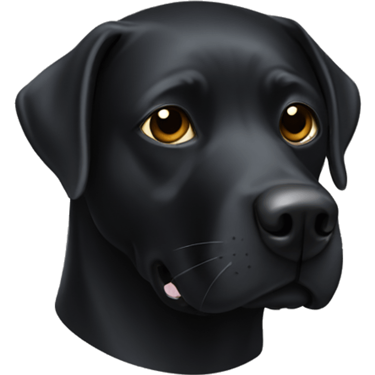 black lab superhero mask emoji