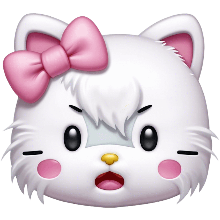 Hello kitty crying emoji