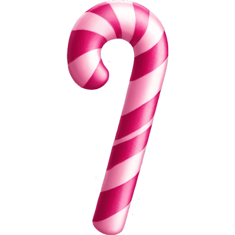 Pink candy cane emoji