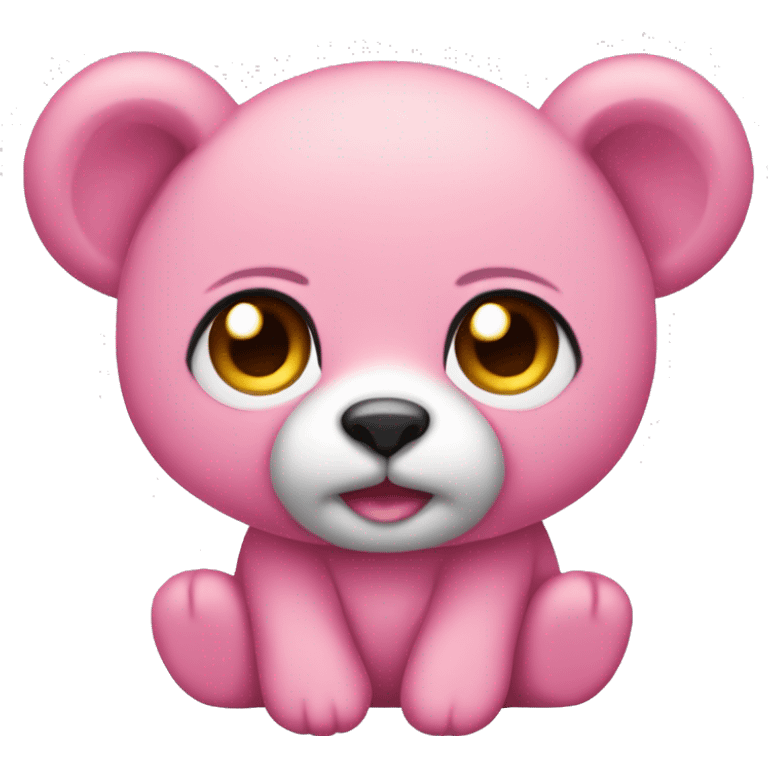 Osito de peluche rosado emoji