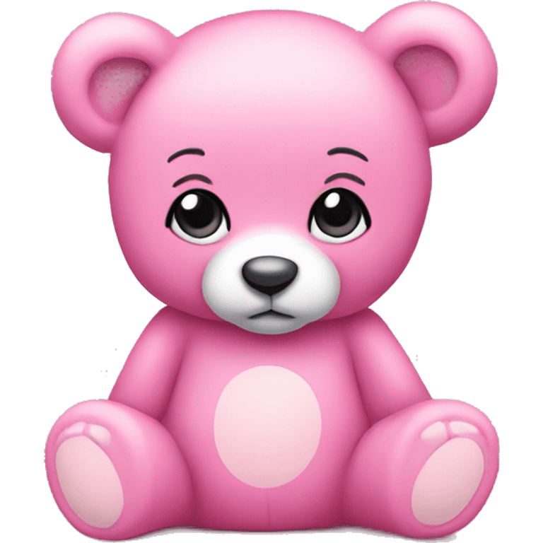 pink coquette teddy bear emoji