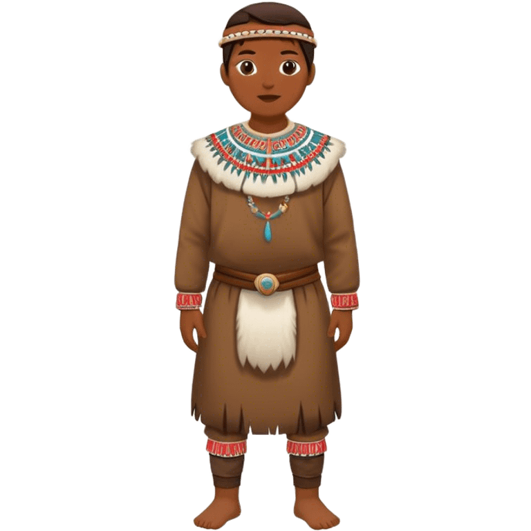 full scale standing  greenland citizen traditional outfit  emoji