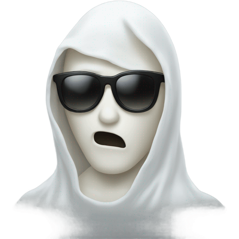 Ghost human wearing black sunglasses  emoji