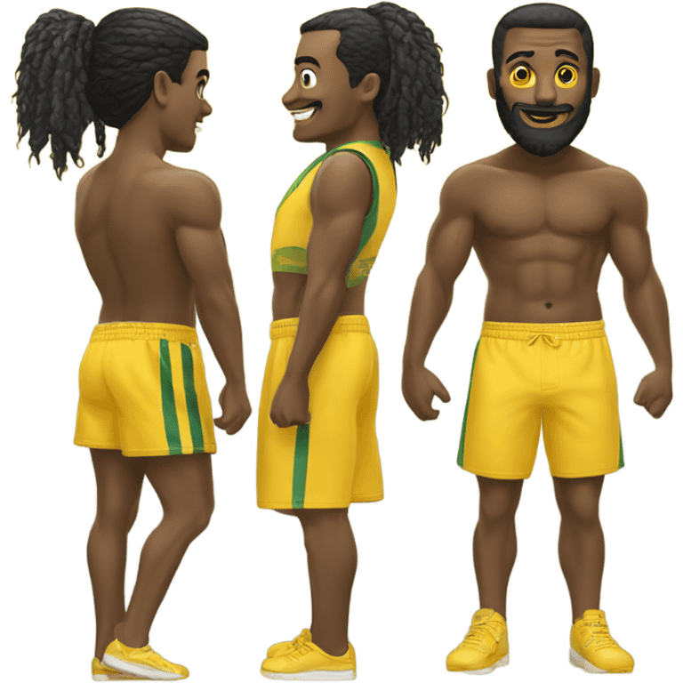 Um tatu esportista na coloração amarelo que usa um bon emoji