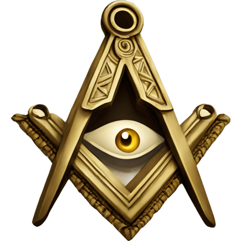 Masonic square and compasses emoji