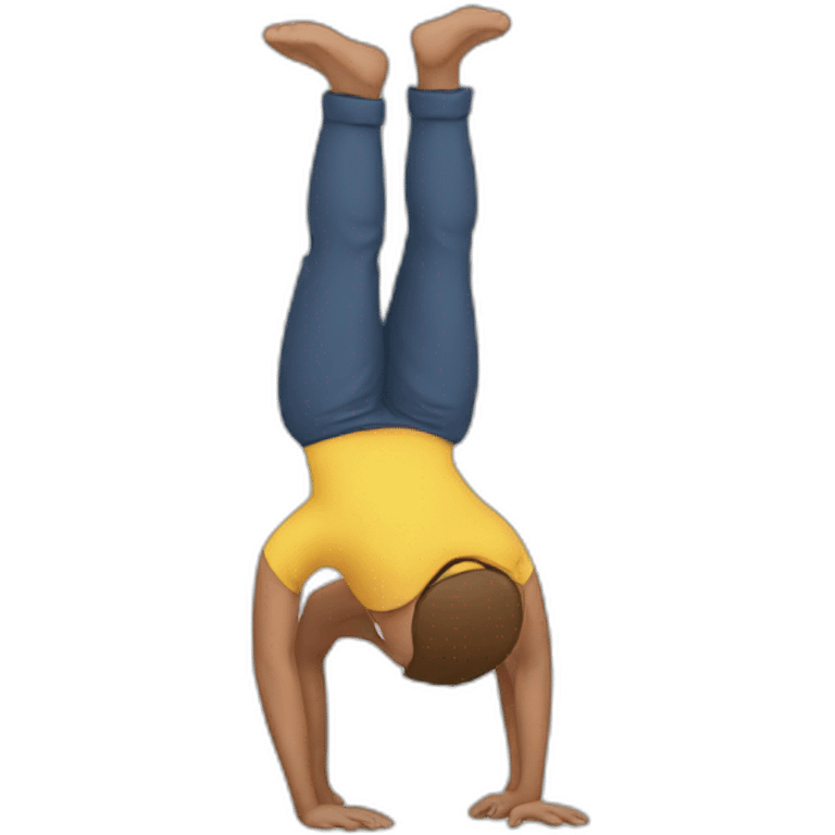 head stand emoji