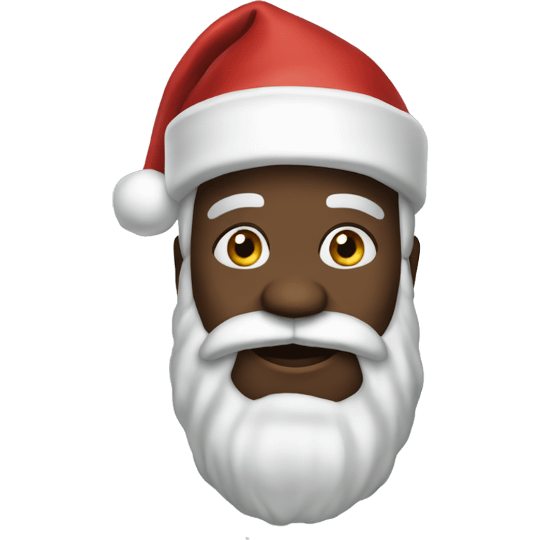 Balck santa claus emoji