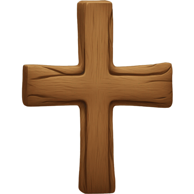 A wooden cross emoji