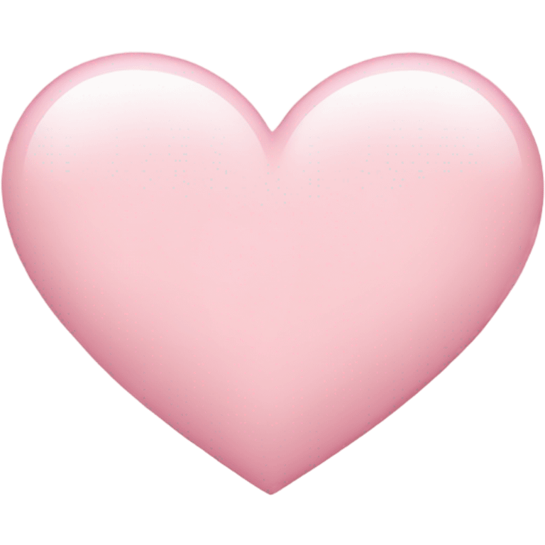 Light pink( very light) heart emoji