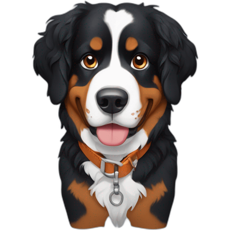 bernese mountain dog harness emoji