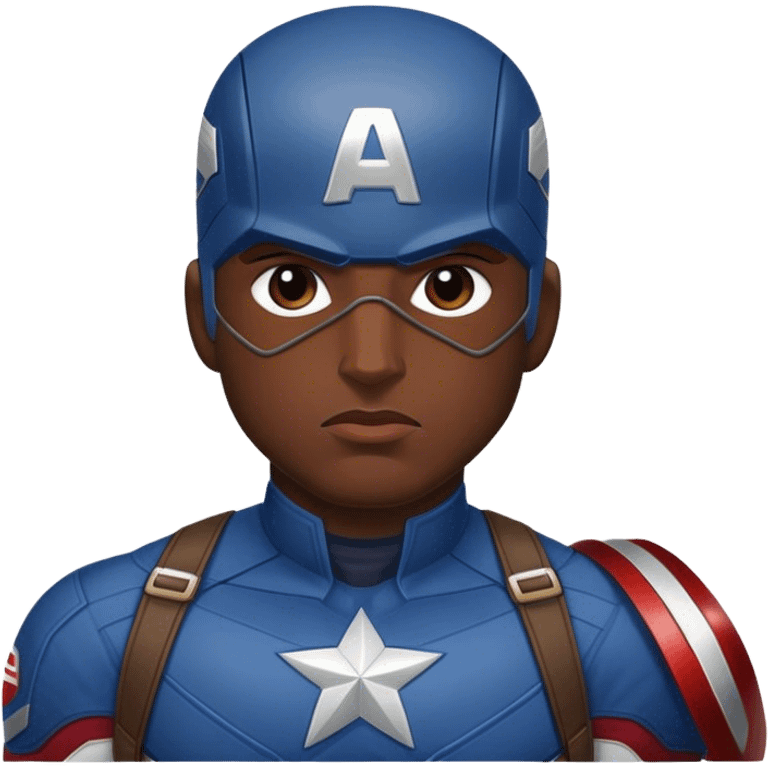 Captain America black emoji