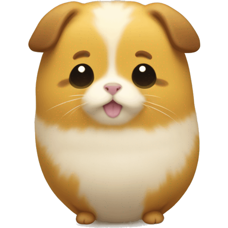 pom pom purin with guinea pig emoji