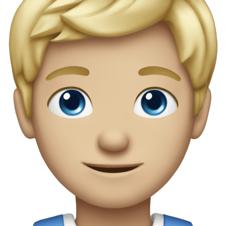 blue eyed boy with blonde hair emoji