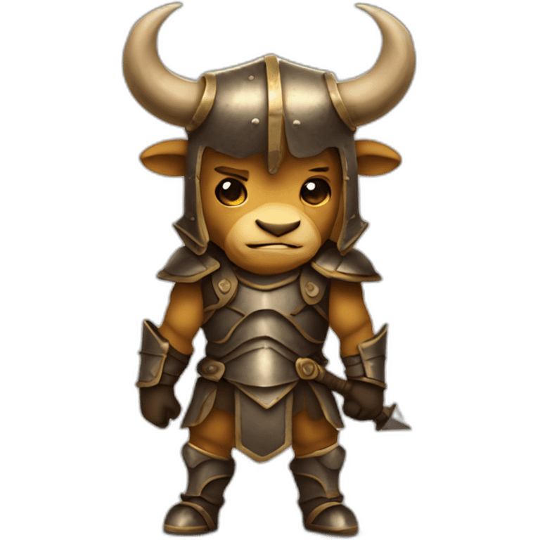 Minotaur in armor emoji