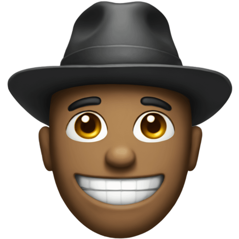 Lol with a hat on emoji