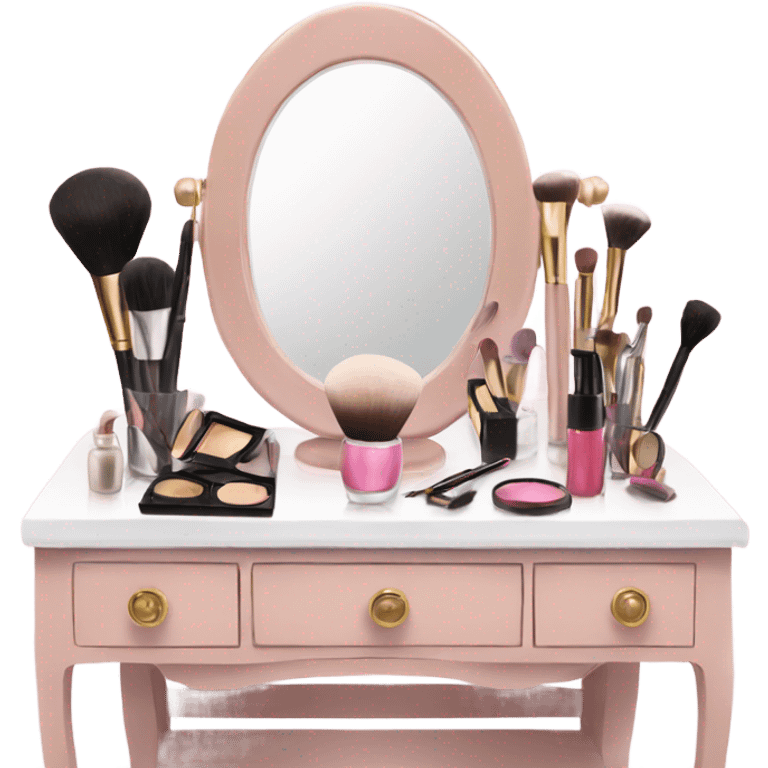 Makeup vanity aesthetic emoji