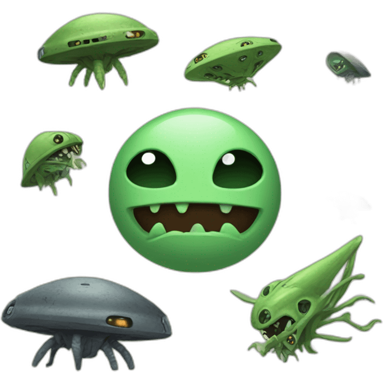 Depredador vs Aliens emoji