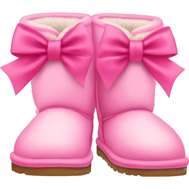 pink uggs with bow emoji