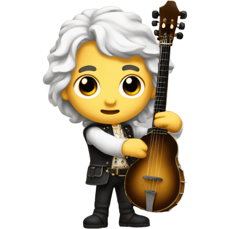 Vivaldi chibi standing banjo  emoji