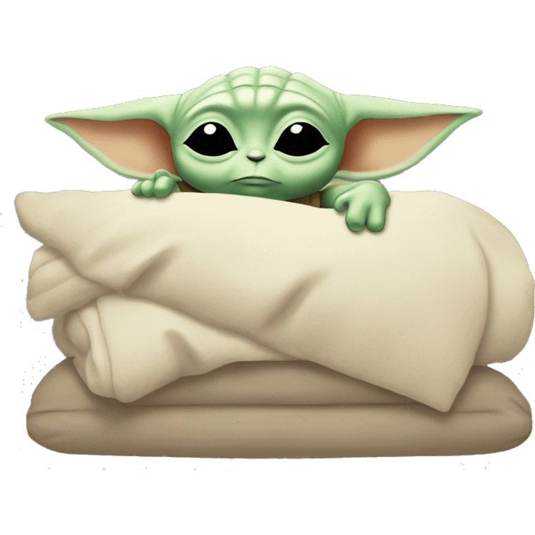 baby yoda sleeps with his eyes closed ZZZZ emoji