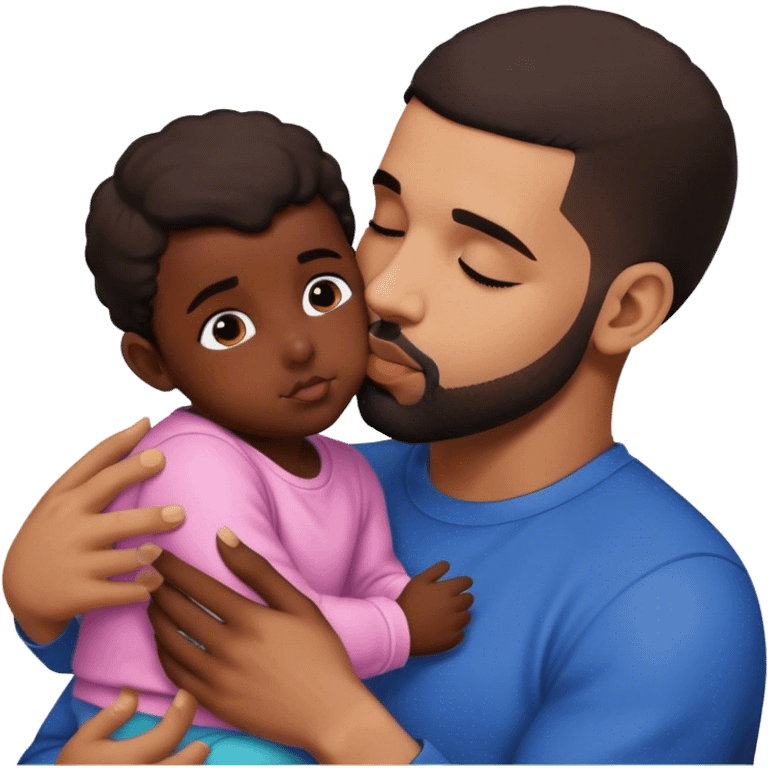 drake kissing kid emoji