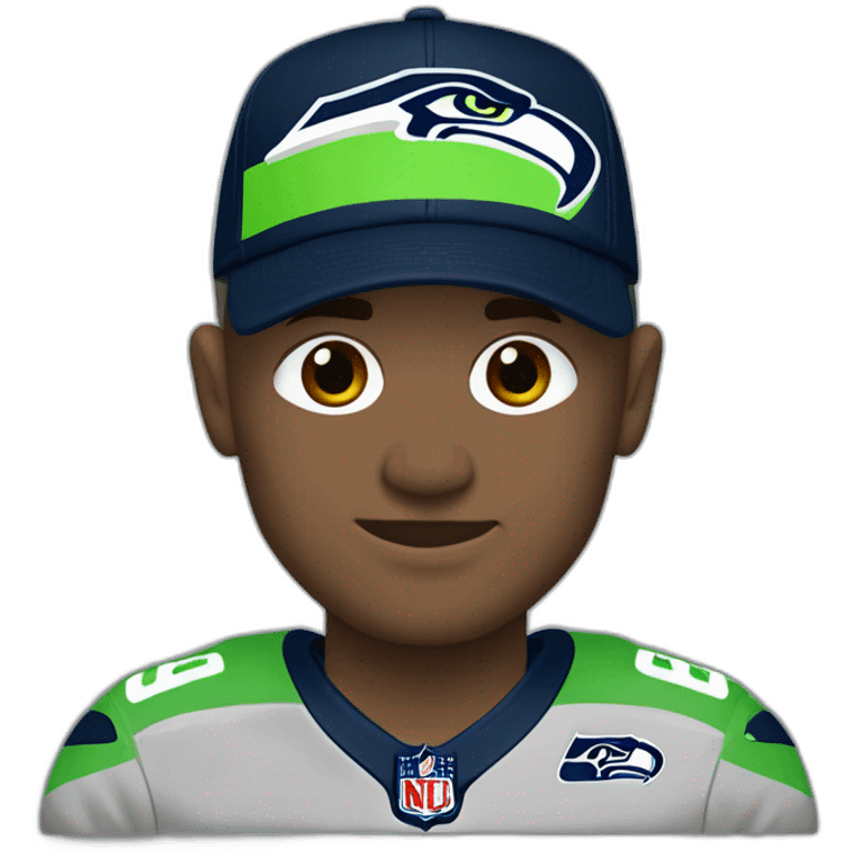 Andy Dooley wearing Seahawks jersey emoji