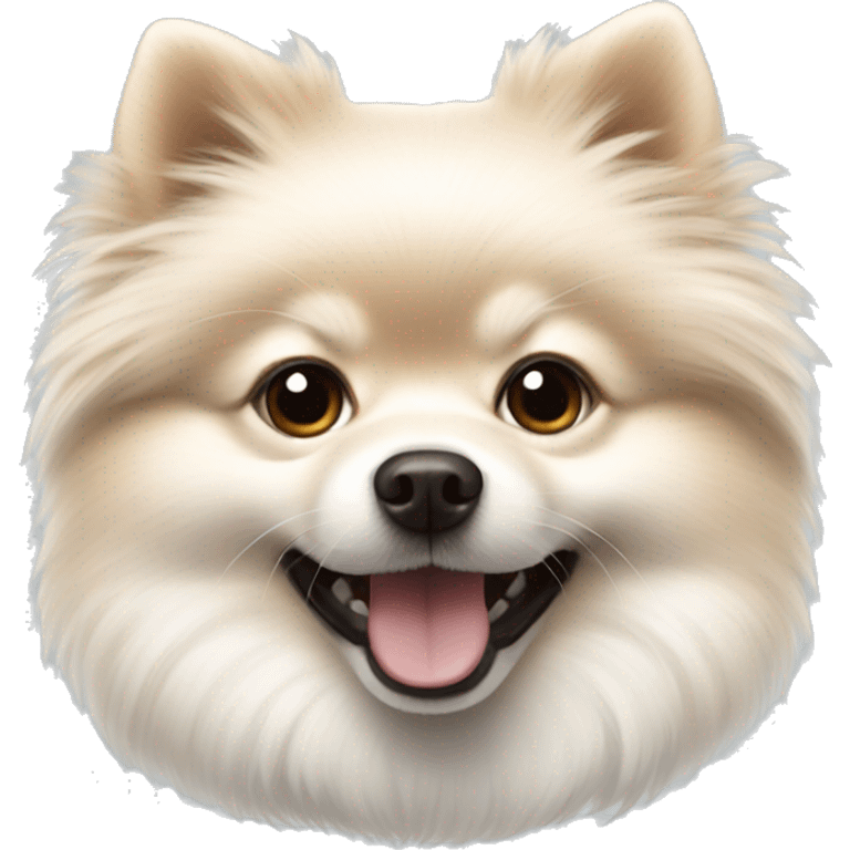 White pomeranian boy emoji