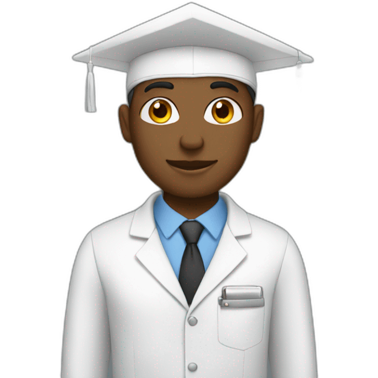 white student being professional emoji