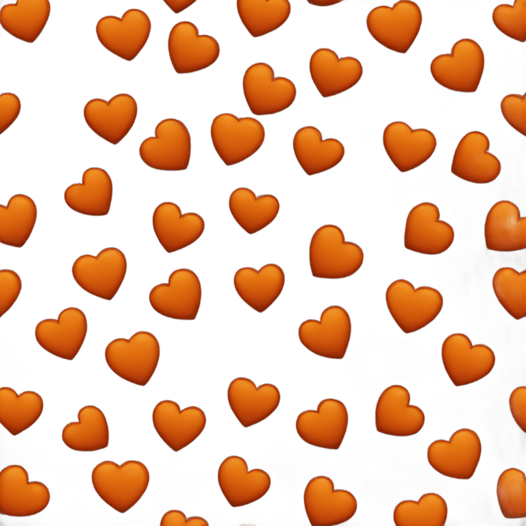 Dark orange heart emoji