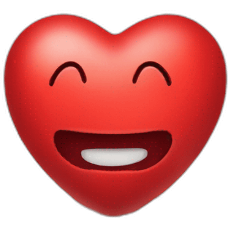 coeur rouge avec des étoiles emoji