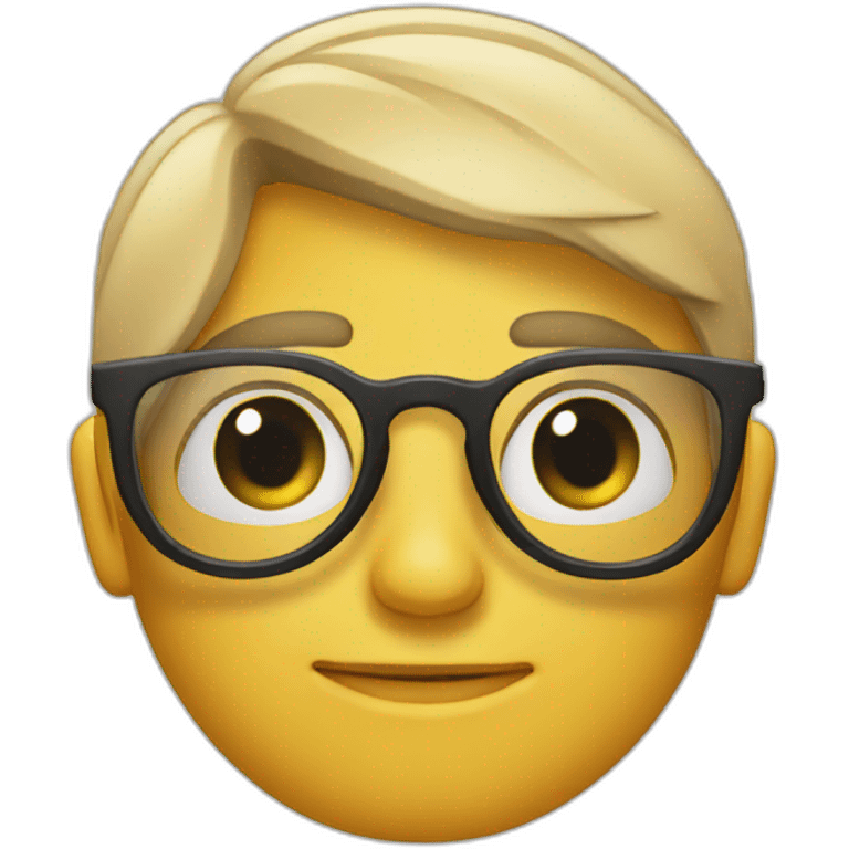 Cara con lentes emoji