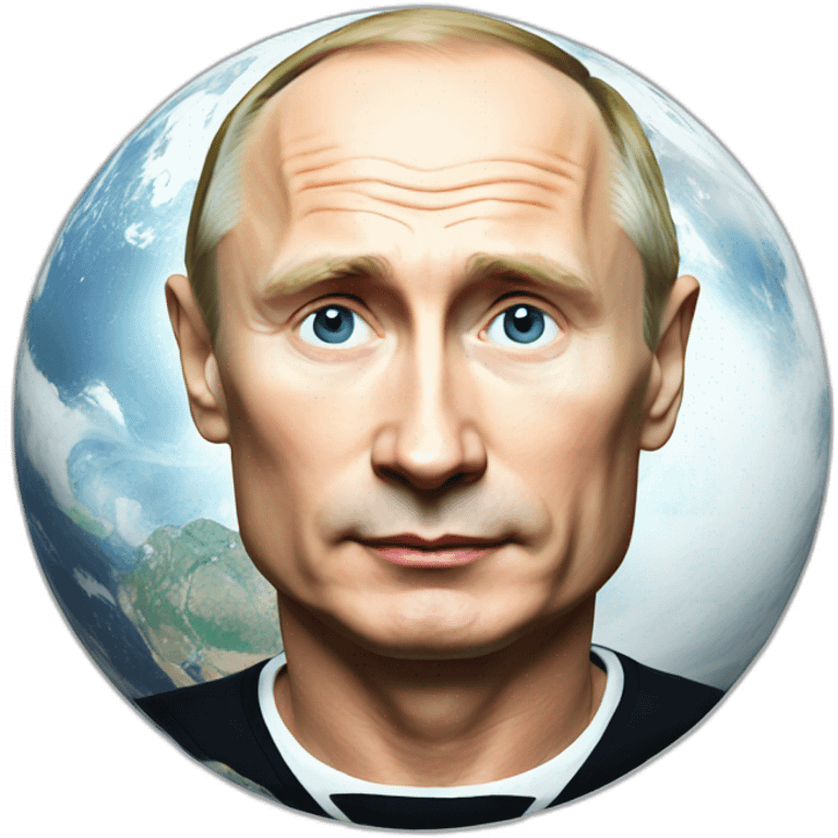 putin with planet emoji