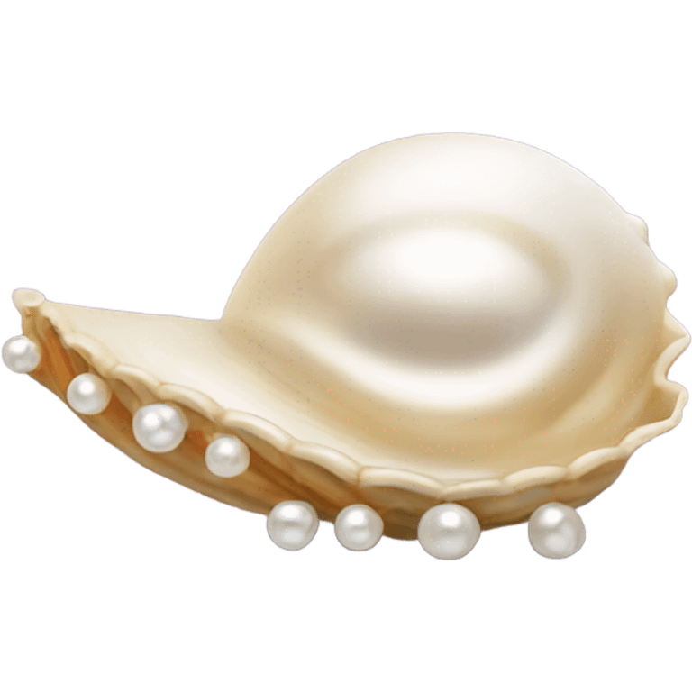 shell with pearl emoji